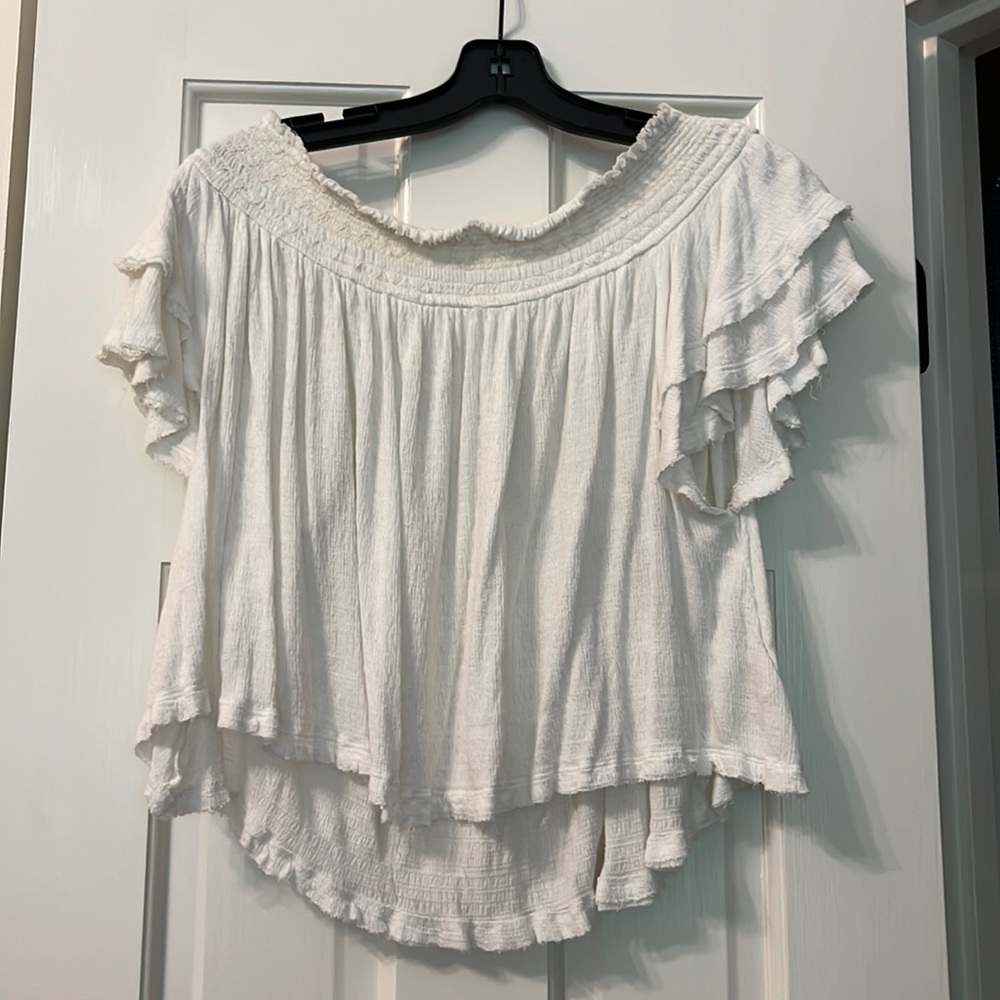 Free people off the shoulder boho top in size XS